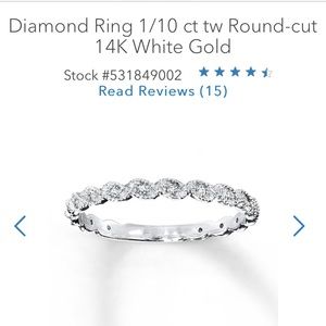 Diamond ring from Kay’s size 7 and 6 1/2